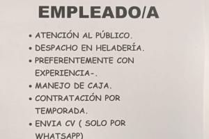 Bsquedas de Trabajo Sin datos  SE NECESITA EMPLEADO/A